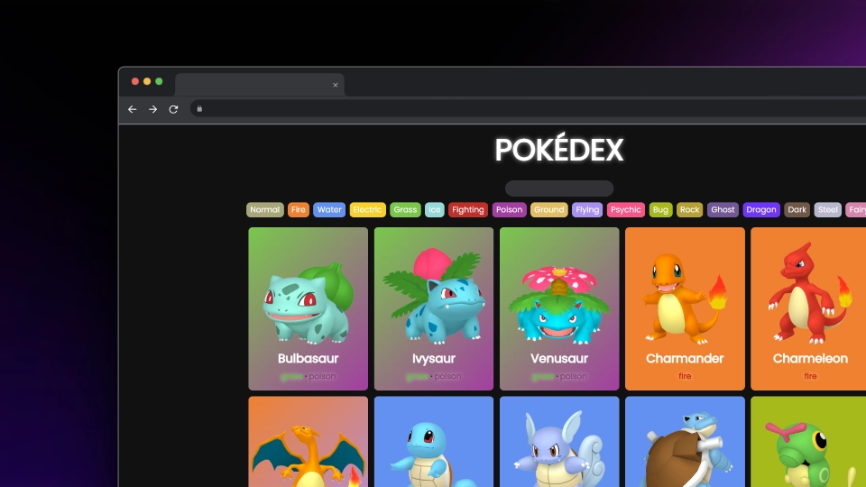 Captura del proyecto Pokédex